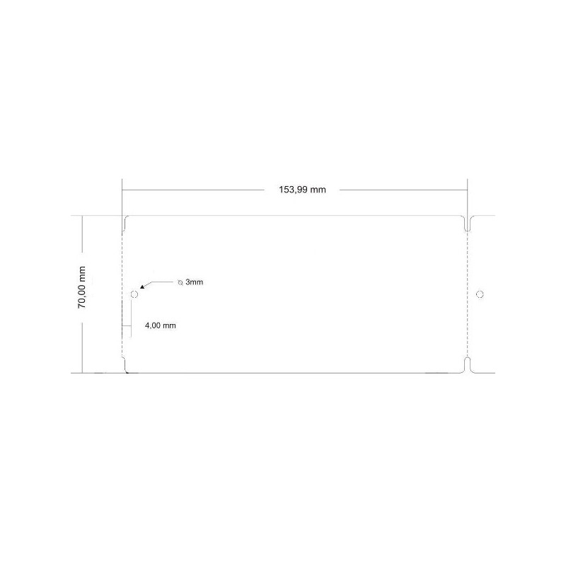 Zawieszka bezklejowa do roślin 70x154 mm z perforacją