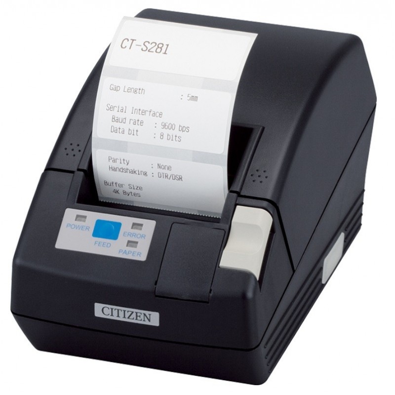 Drukarka termiczna Citizen CT-S281L (CTS281RSEBKPLM1)