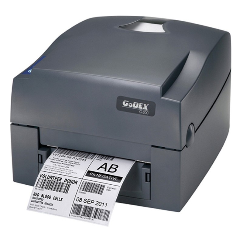 Biurkowa drukarka do satyny i nylonu GoDEX G530 z podajnikiem (GP-G530-UES-U-BCM6)