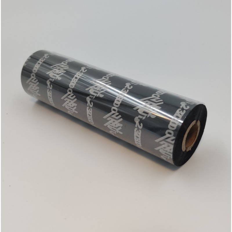 Taśma termotransferowa Zebra 110mm x 74mb woskowa