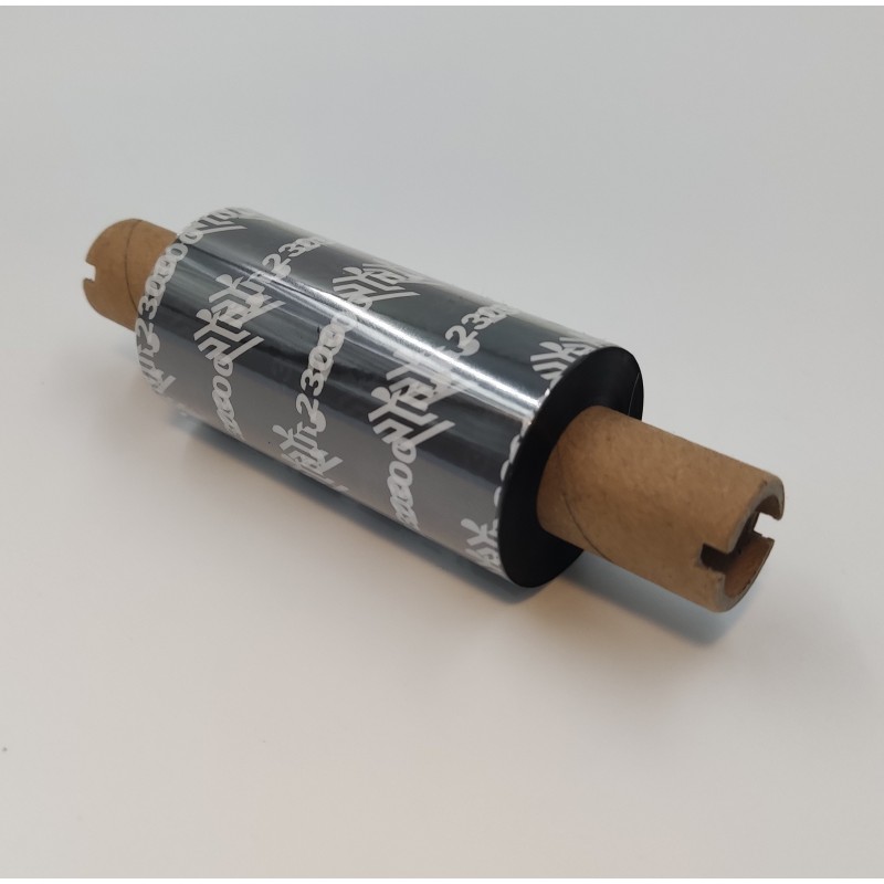 Taśma termotransferowa Zebra 64mm x 74mb woskowa