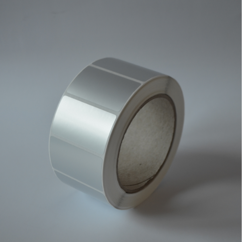 Etykiety foliowe 50x25 mm srebrne - 1000 szt.