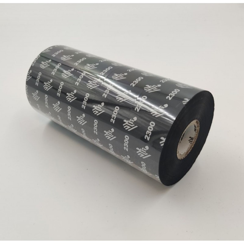 Taśma termotransferowa Zebra 156mm x 450mb woskowa