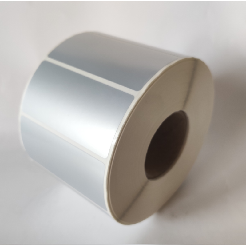 Etykiety foliowe 70x33 mm - 1500 szt. srebrne