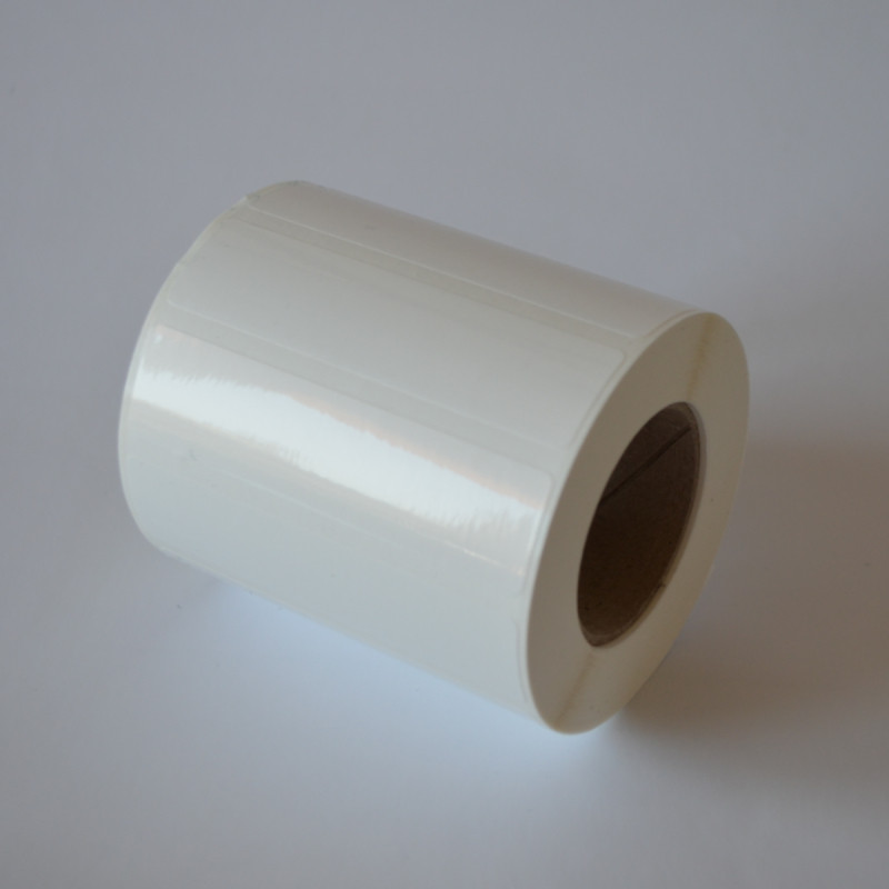 Etykiety foliowe 80x20 mm białe - 1000 szt.