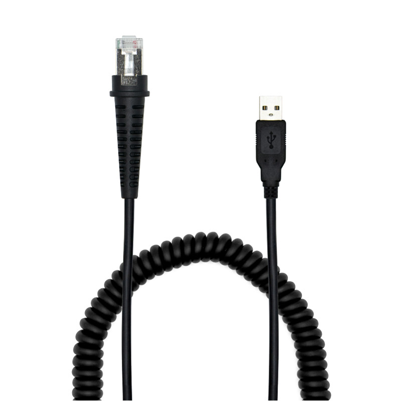 Kabel USB, sprężynowy, 3,5m, do czytników Newland