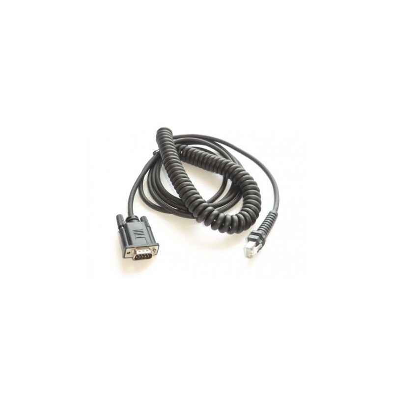 Kabel RS232, sprężynowy do czytników Datalogic