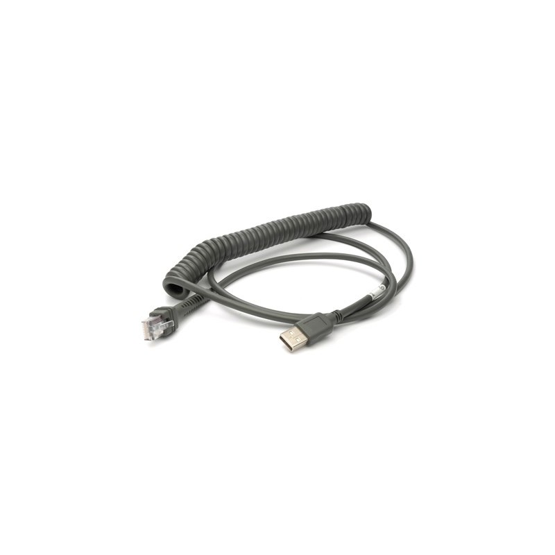 Kabel USB, sprężynowy do czytników Zebra